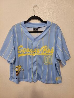 Nickelodeon SpongeBob SquarePants Bikini Bottom 01 Baseball Jersey Large